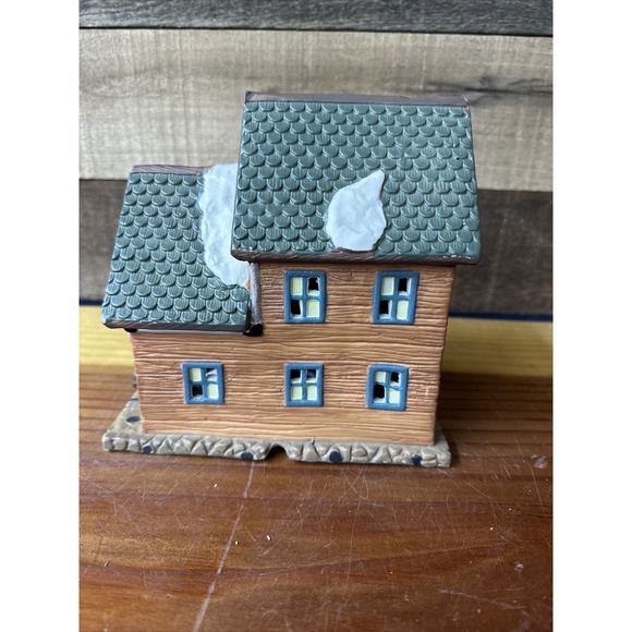 Dickens Keepsake Village Series Carpenter Wood Sawing Plant Lighted 1994 - Picture 4 of 6